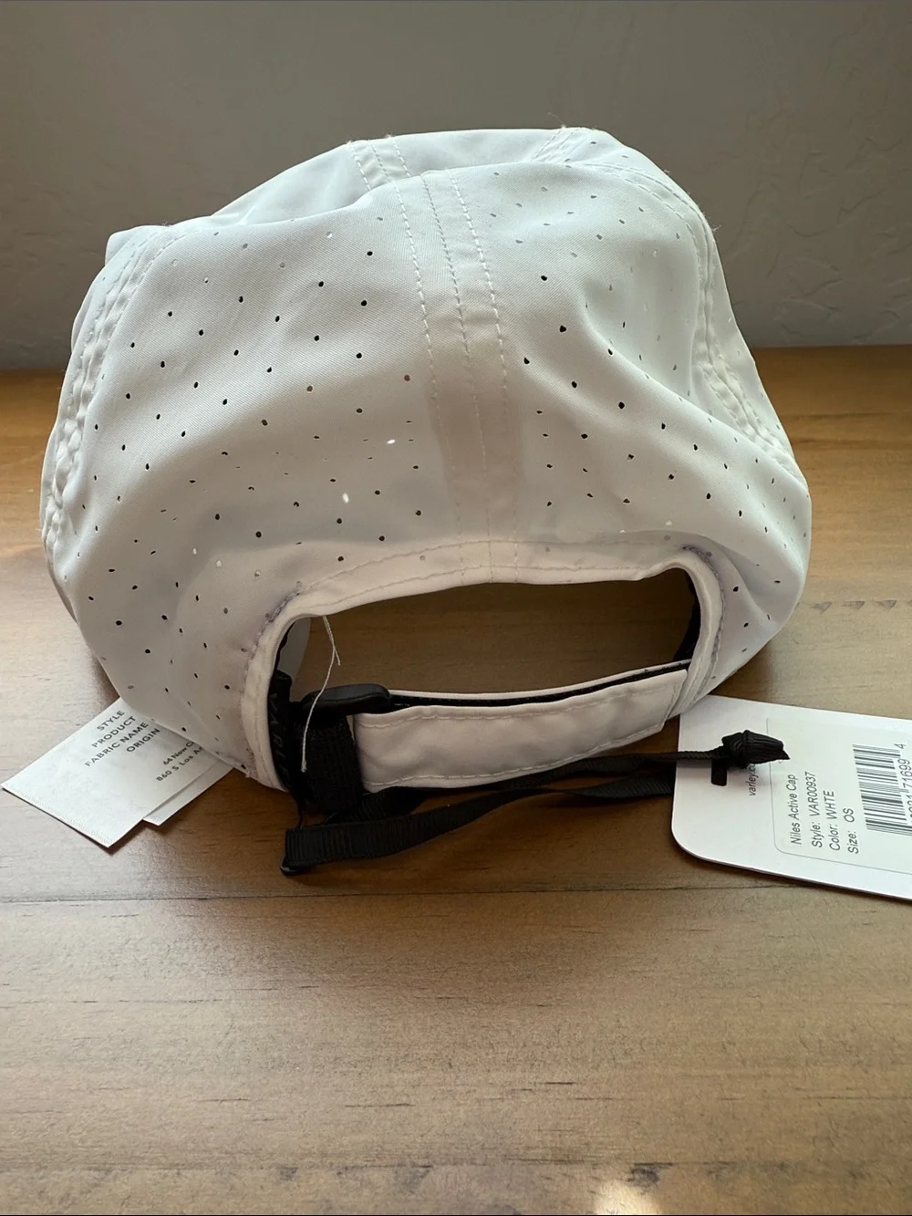 Varley Niles Active Cap White Hat
